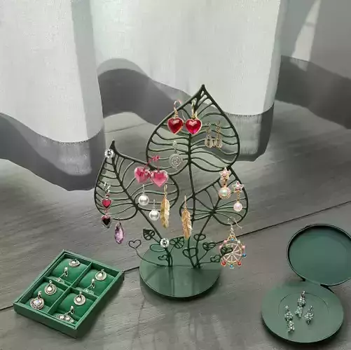 Decorative Heart Leaf Holder 3D print model