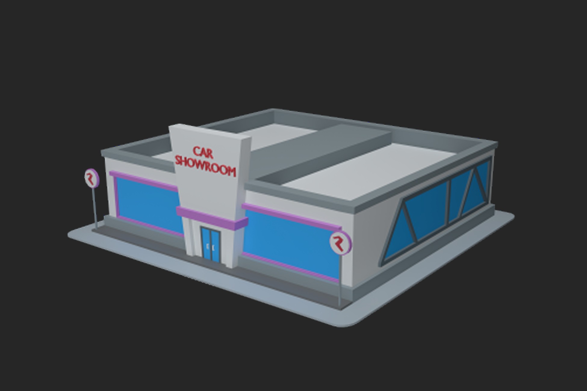 Low Poly Building pack Low-poly 3D model_15