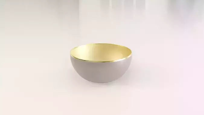 Decorative Ceramic Gold Bowl