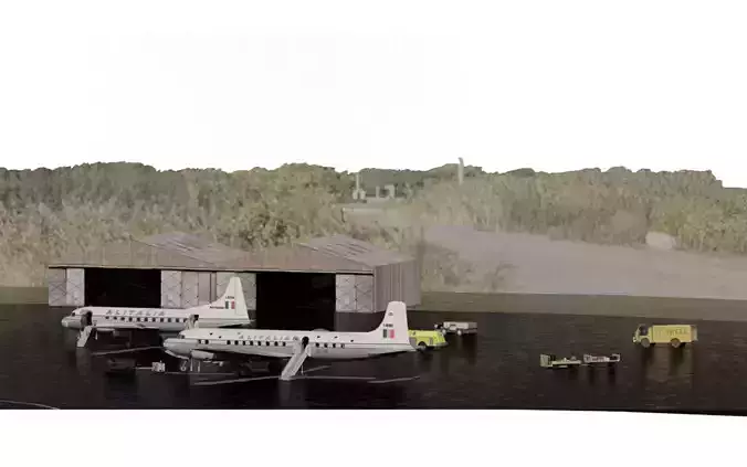 CONVAIR 440 and DOUGLAS DC-6B 3D model