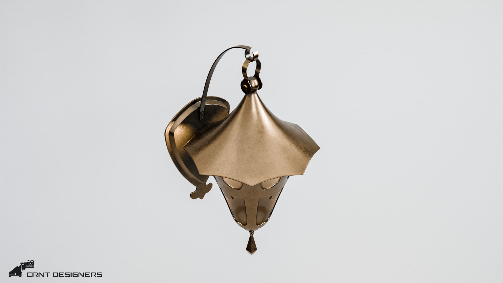 Antique Light Fixture 3D model_12