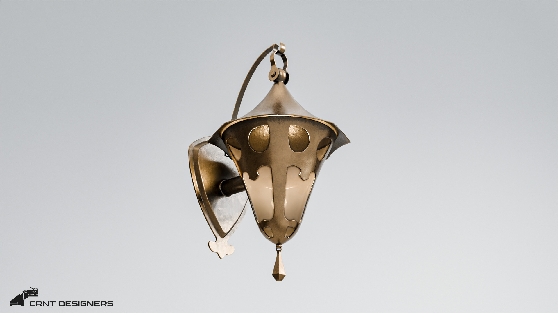 Antique Light Fixture 3D model_13