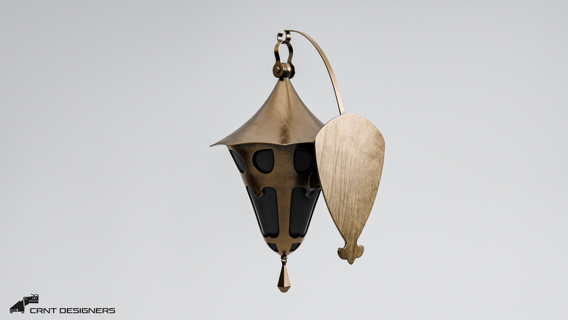 Antique Light Fixture 3D model_8