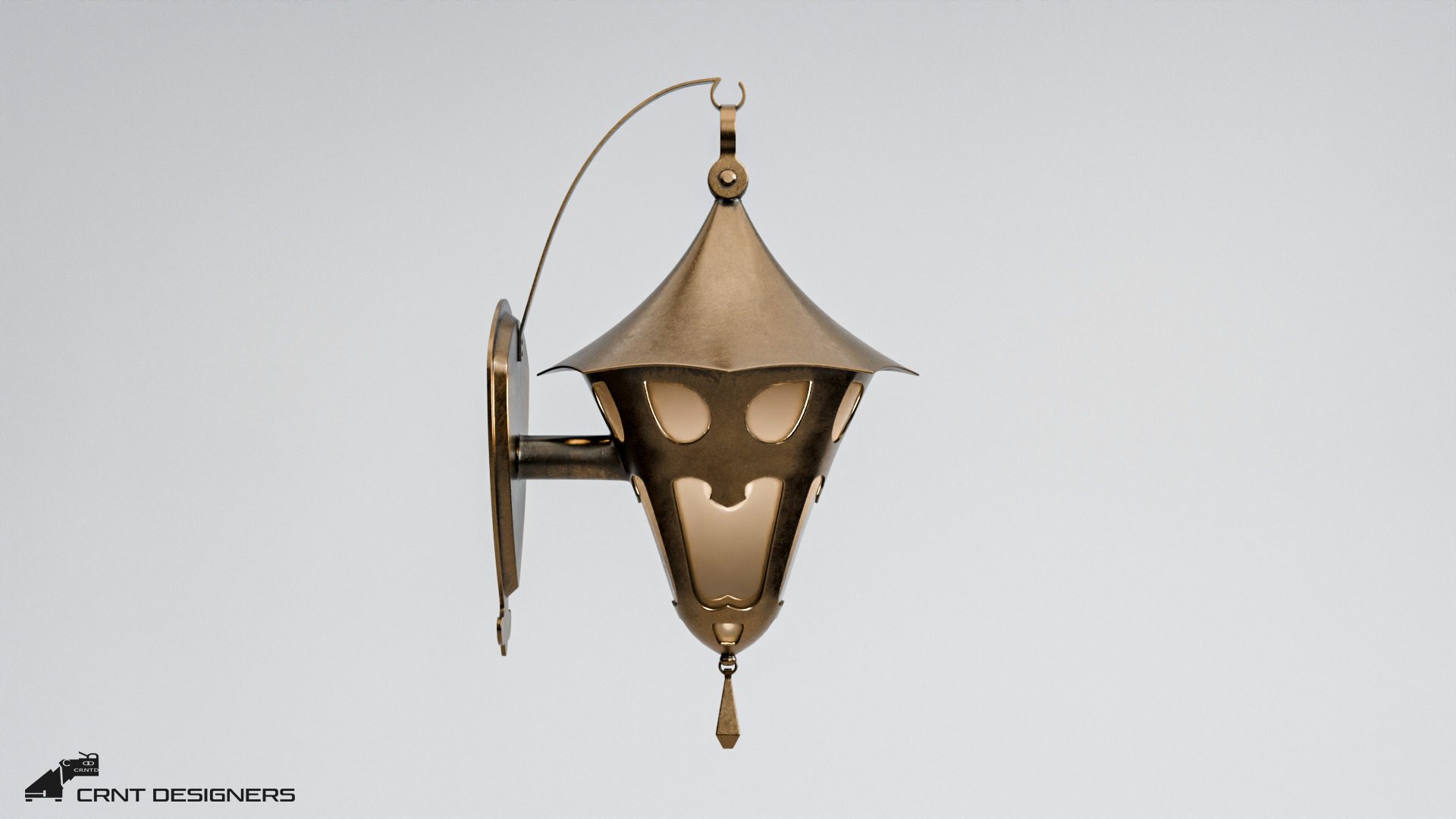 Antique Light Fixture 3D model_5