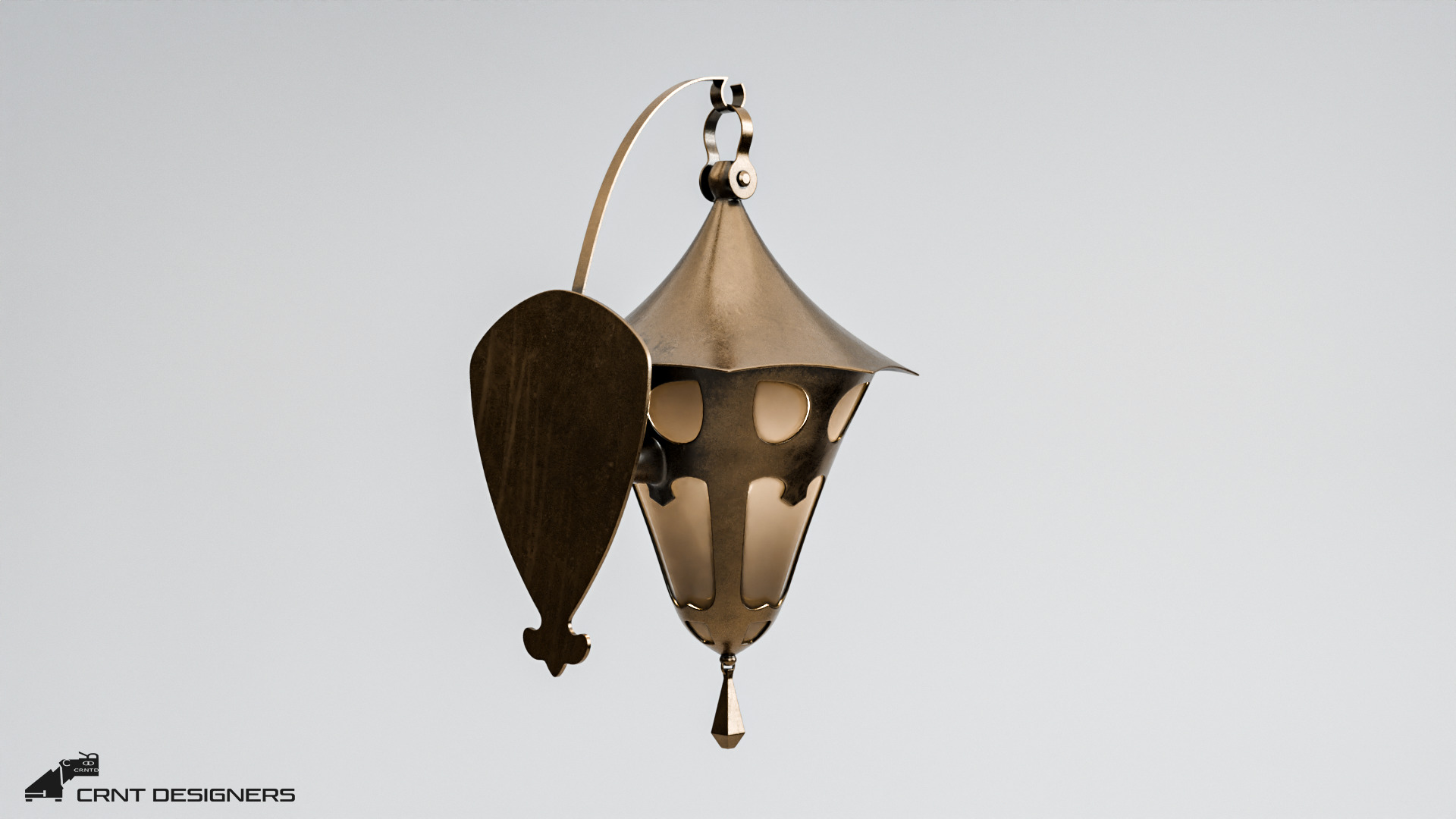Antique Light Fixture 3D model_6