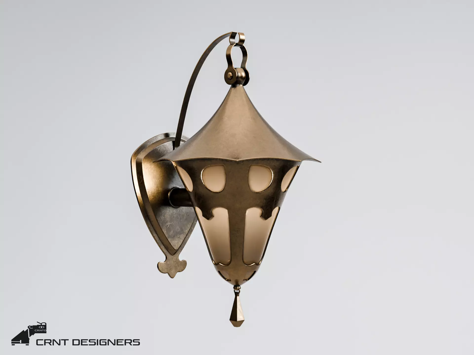 Antique Light Fixture 3D model_0