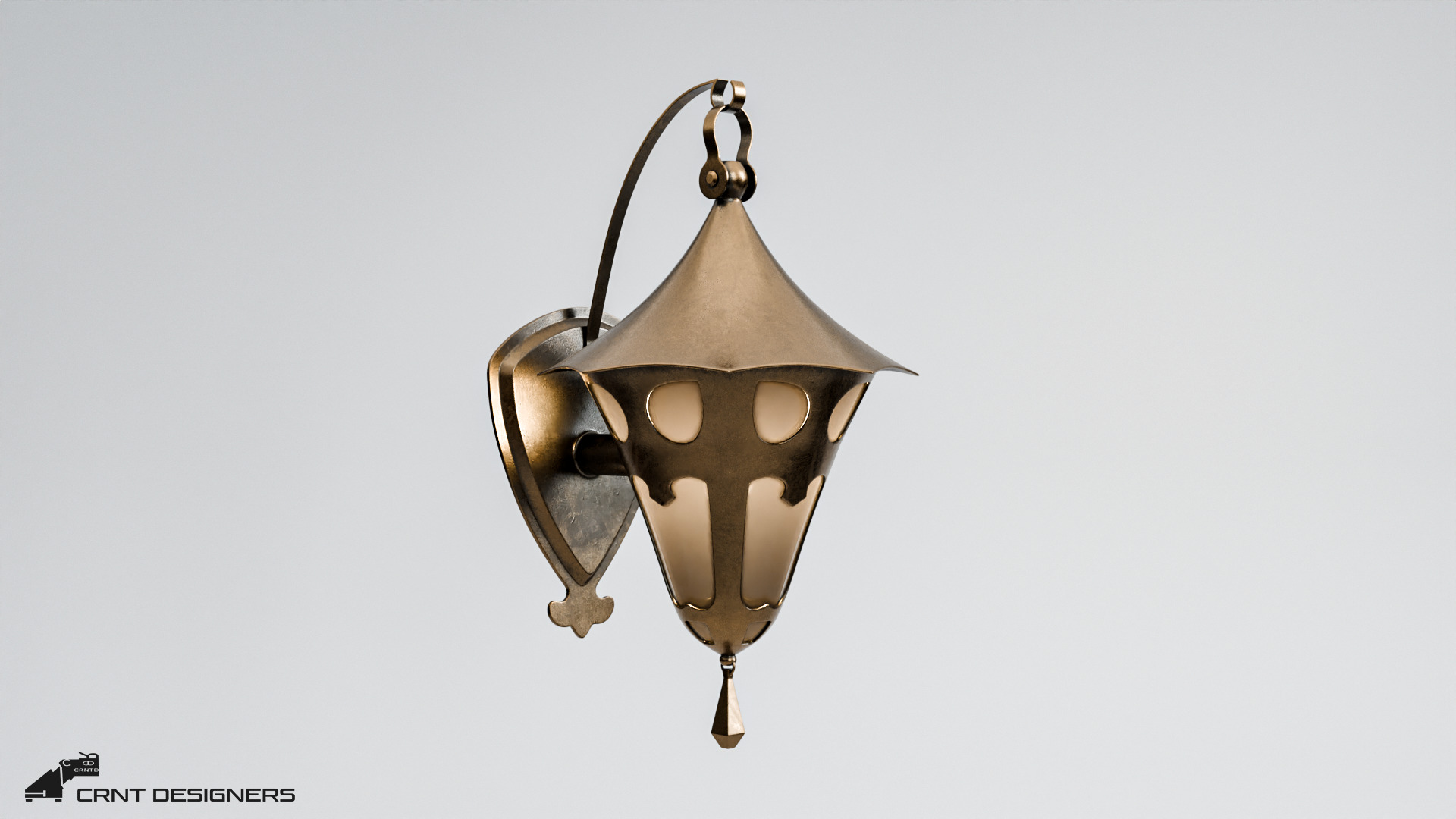 Antique Light Fixture 3D model_3
