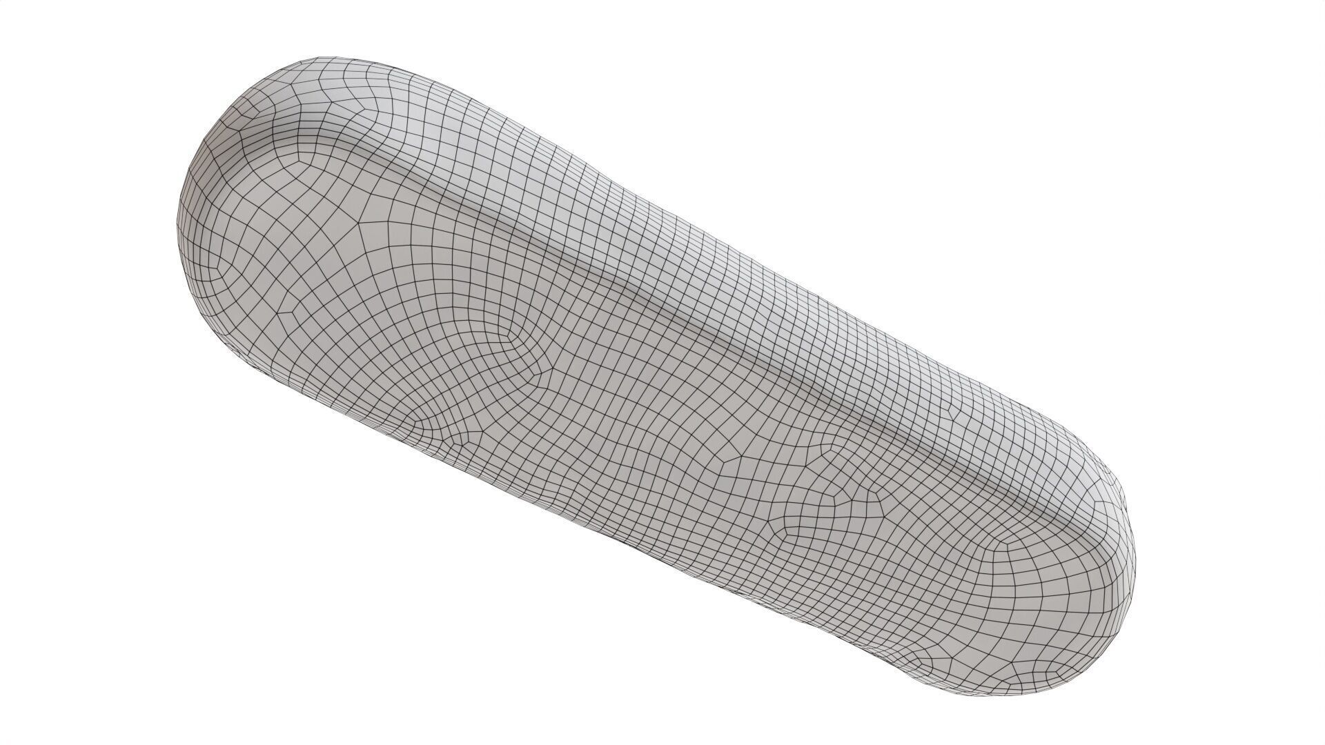 Hot Dog with cheese and vegetables Low-poly 3D model_7