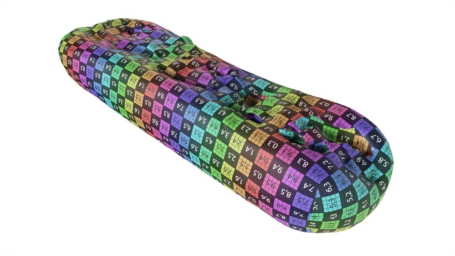 Hot Dog with cheese and vegetables Low-poly 3D model_8