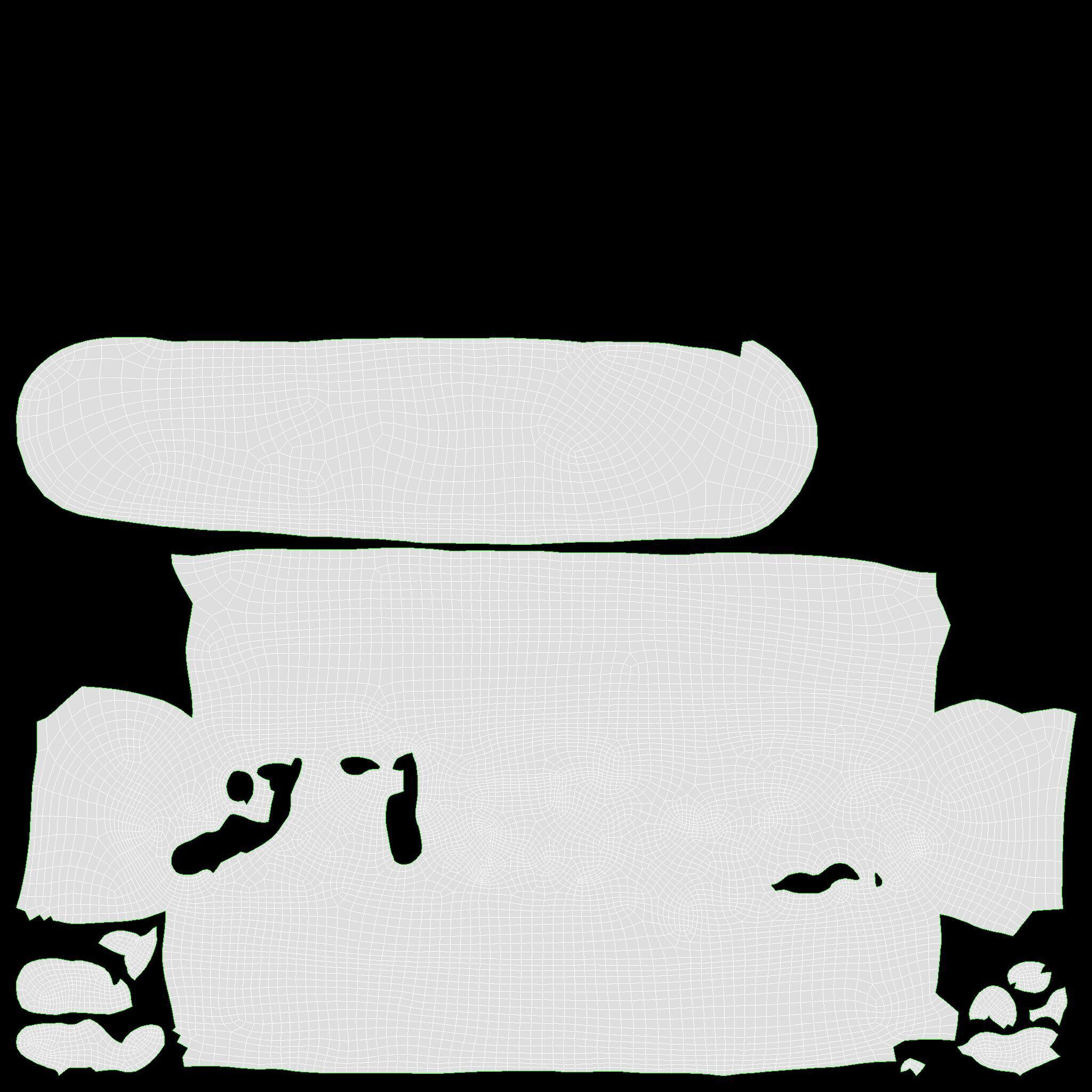 Hot Dog with cheese and vegetables Low-poly 3D model_10