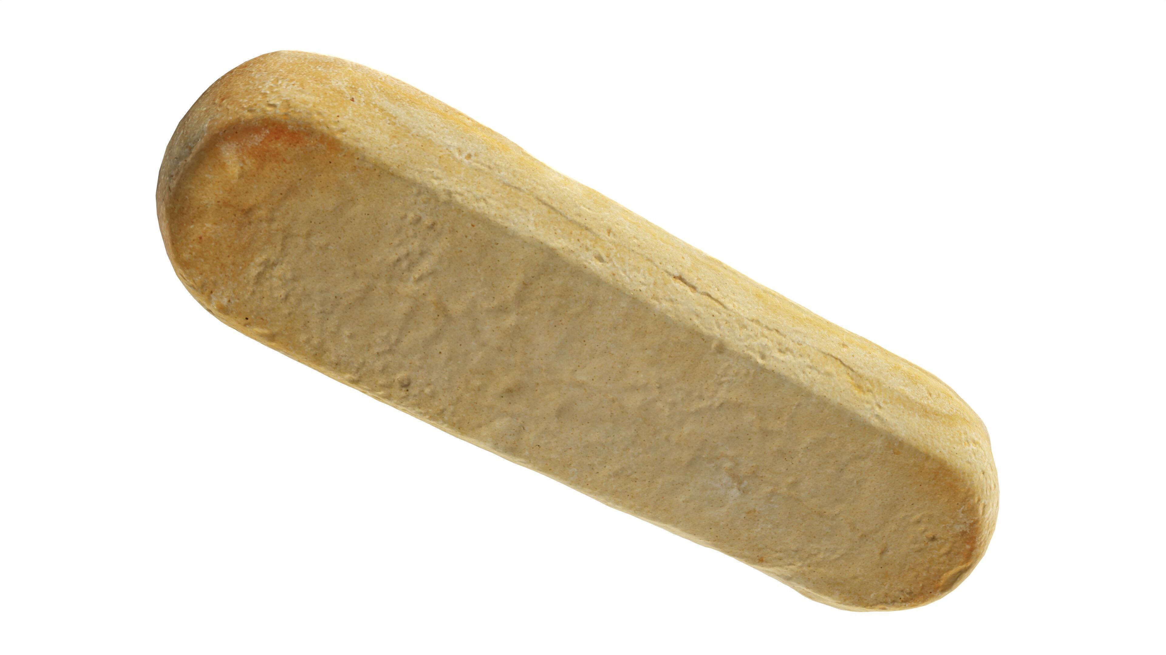 Hot Dog with cheese and vegetables Low-poly 3D model_3