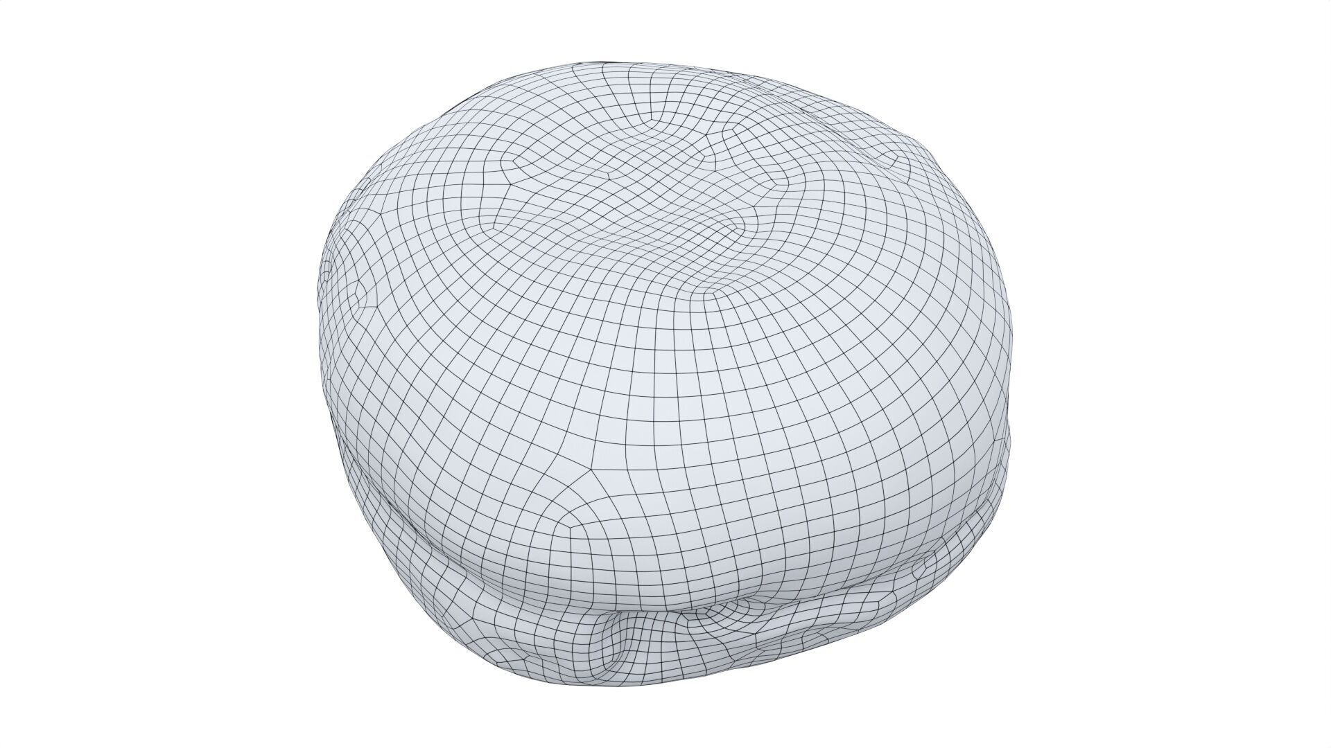 Jam Doughnut Low-poly 3D model_6