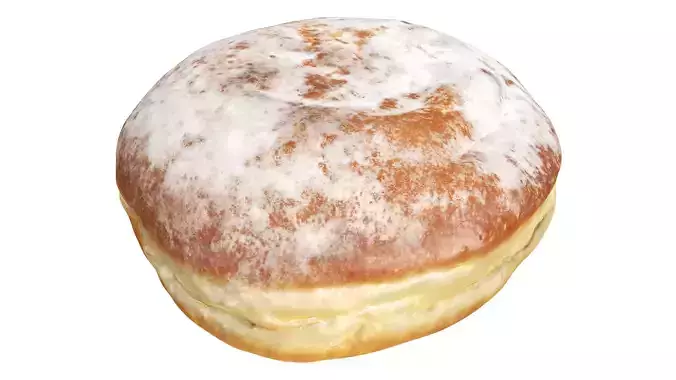 Jam Doughnut Low-poly 3D model