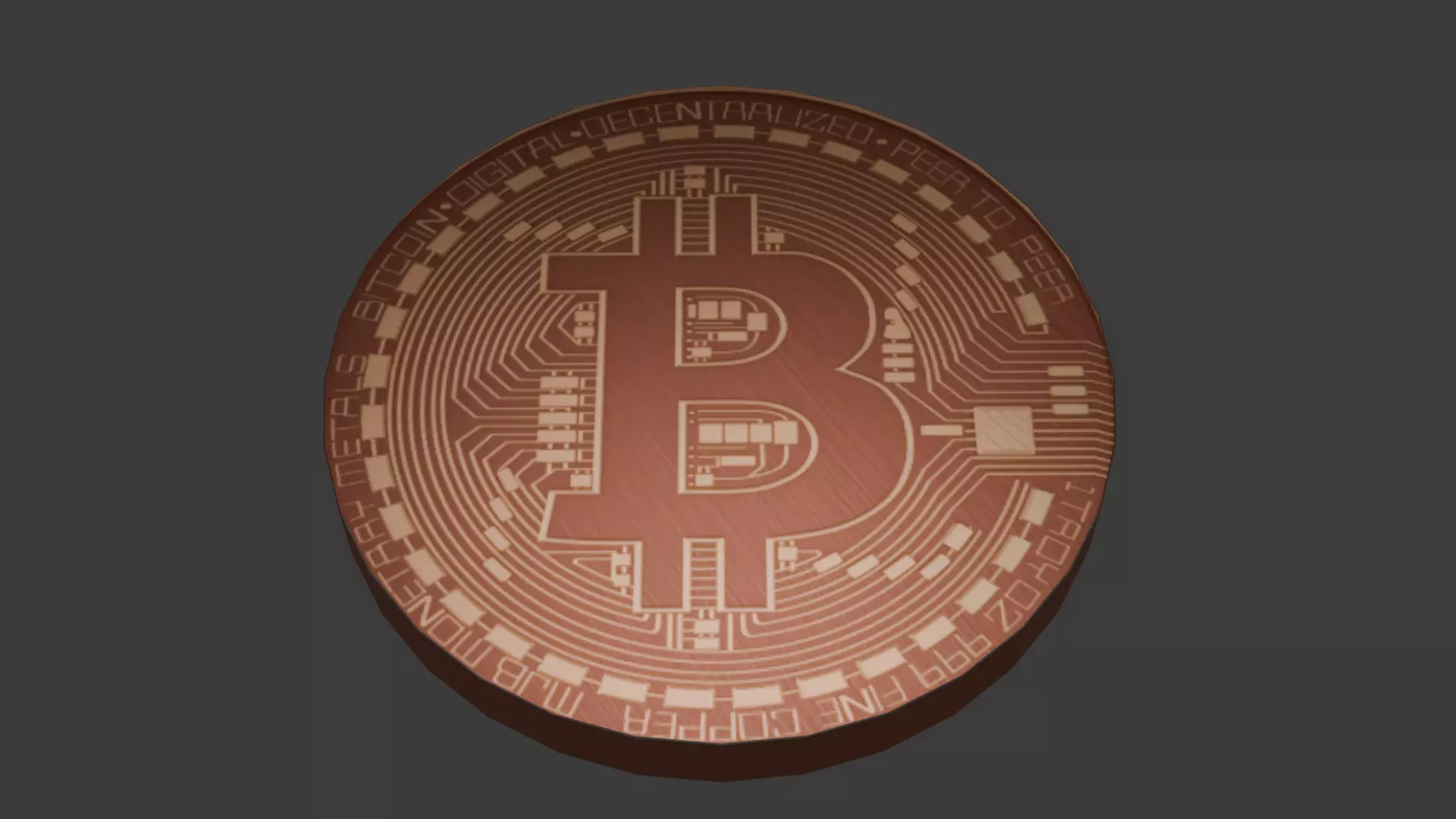 Bitcoin 3D model 3D model_0
