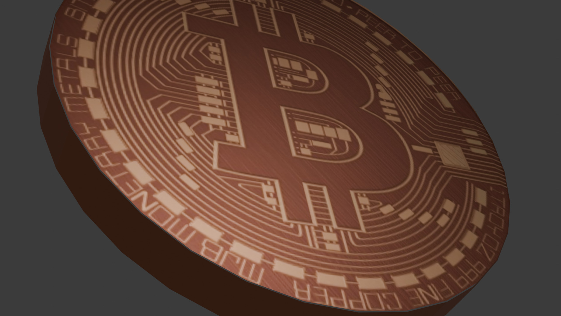 Bitcoin 3D model 3D model_7
