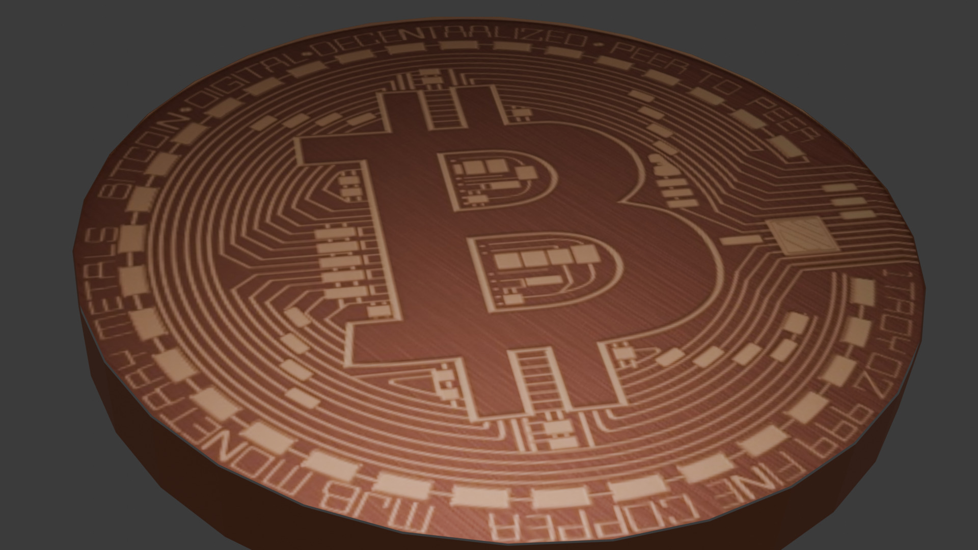 Bitcoin 3D model 3D model_4