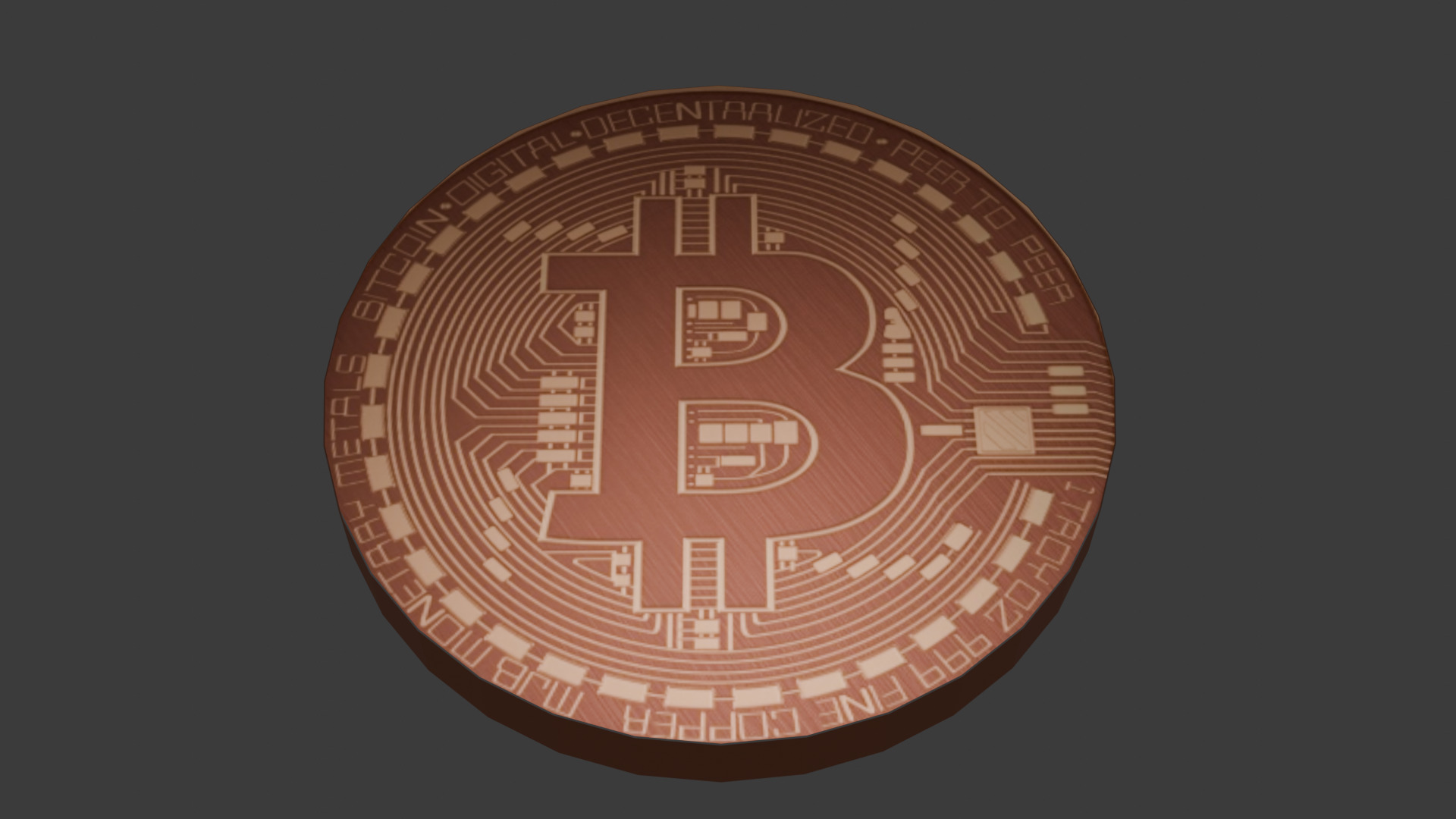 Bitcoin 3D model 3D model_2