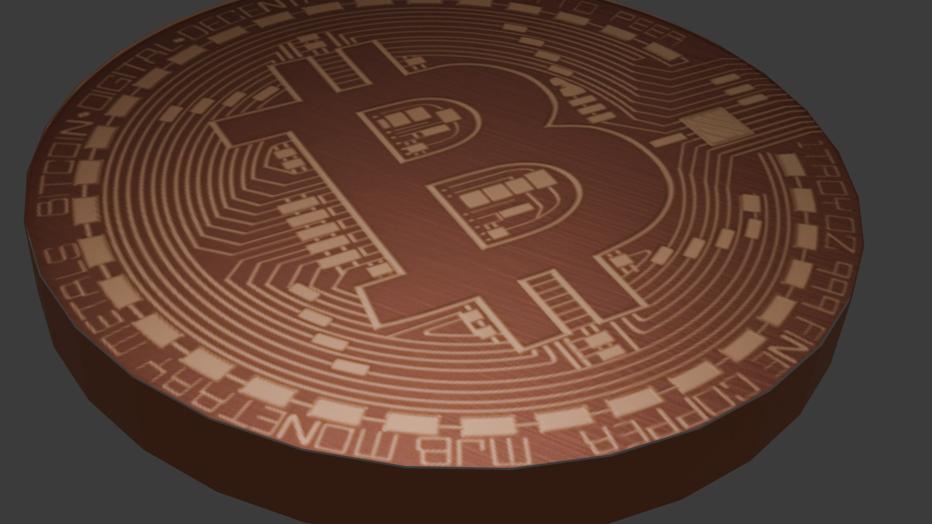 Bitcoin 3D model 3D model_6