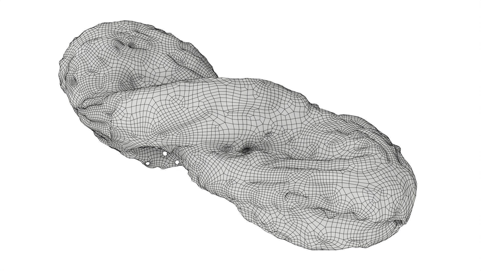 Marzipan swirl small pastry Low-poly 3D model_6