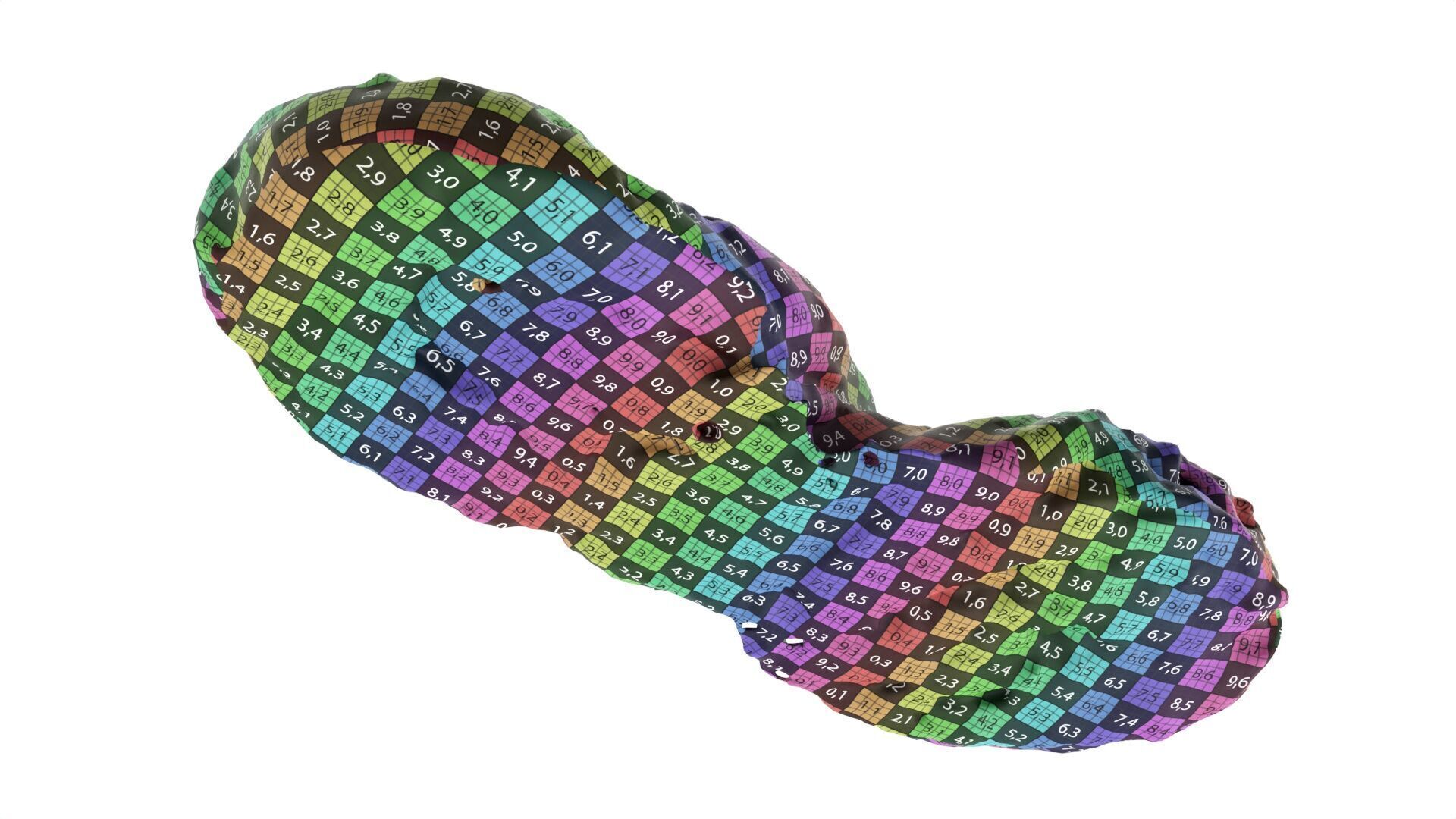 Marzipan swirl small pastry Low-poly 3D model_9