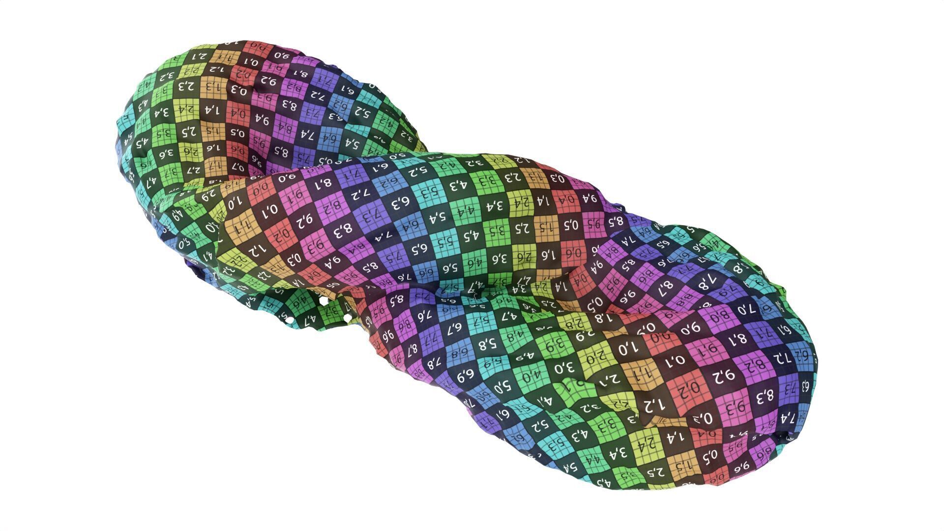 Marzipan swirl small pastry Low-poly 3D model_8