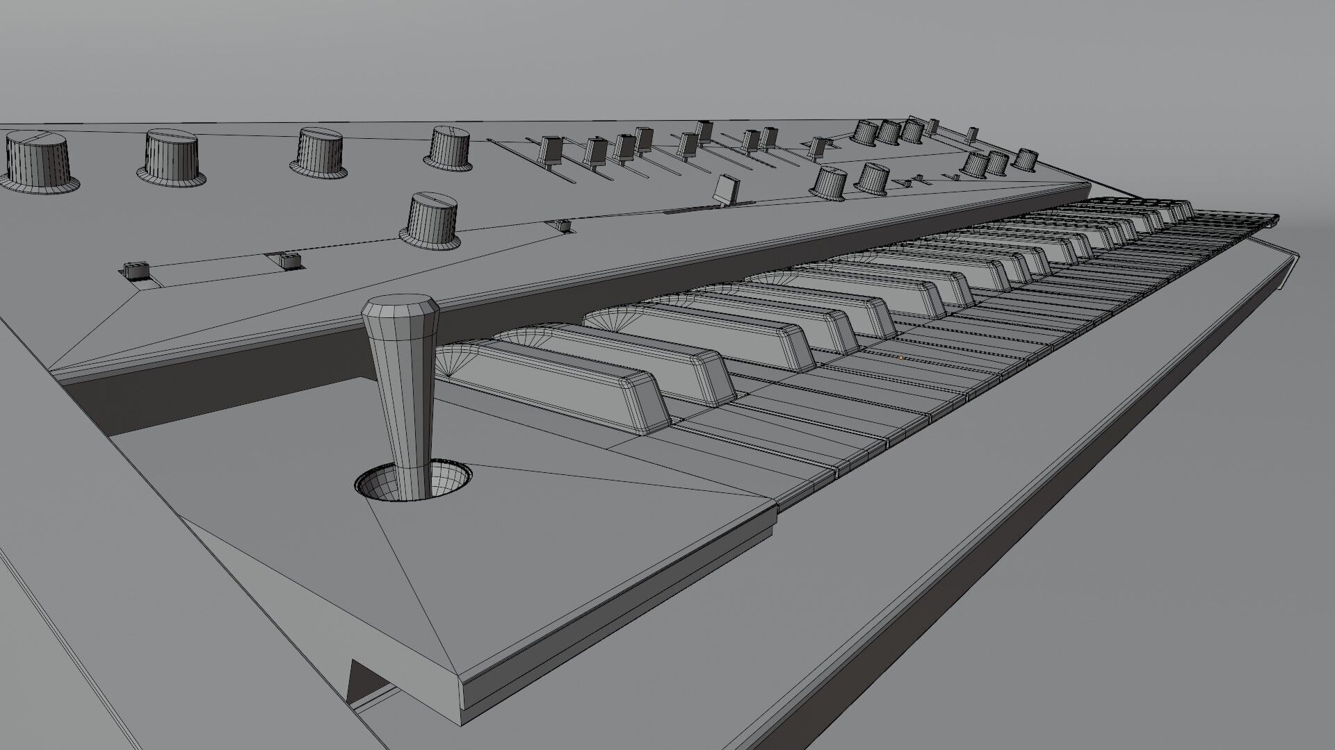 Synthesizer Korg Delta 3D model_9