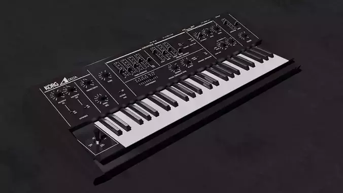 Synthesizer Korg Delta 3D model