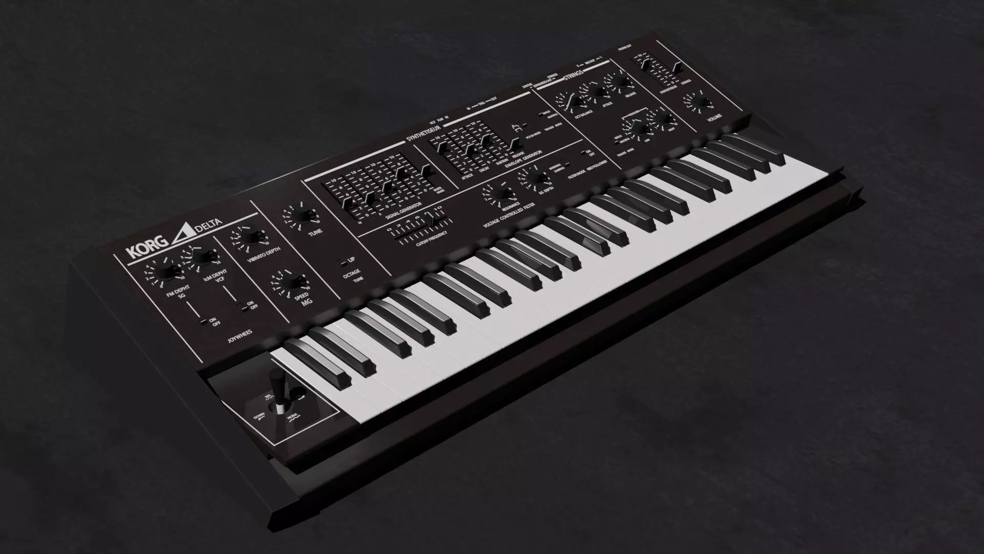 Synthesizer Korg Delta 3D model_0