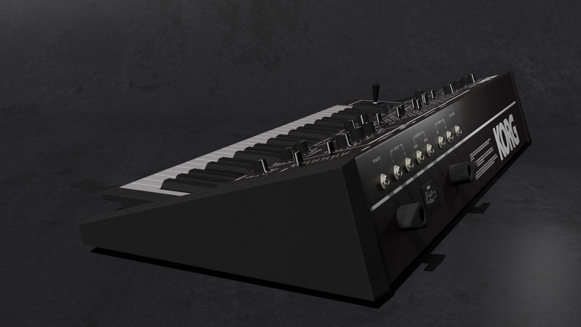 Synthesizer Korg Delta 3D model_3