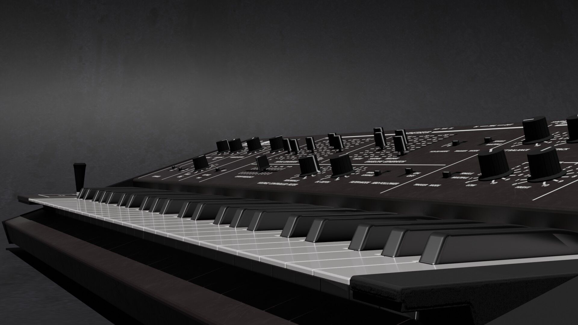 Synthesizer Korg Delta 3D model_6