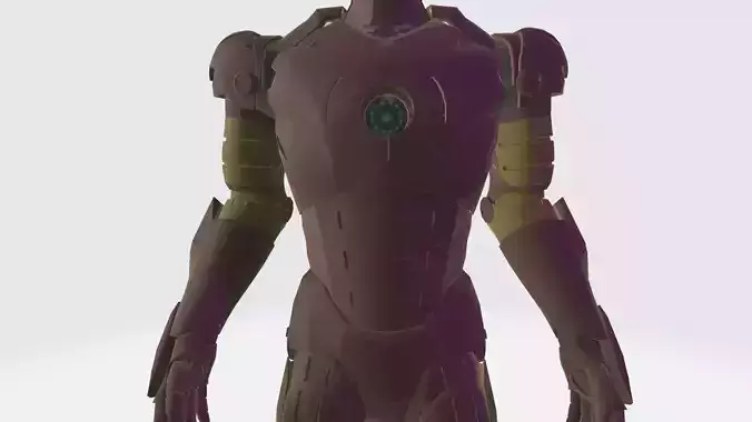 High Quality IronMan Futuristic Armored Suit Game  VR Ready