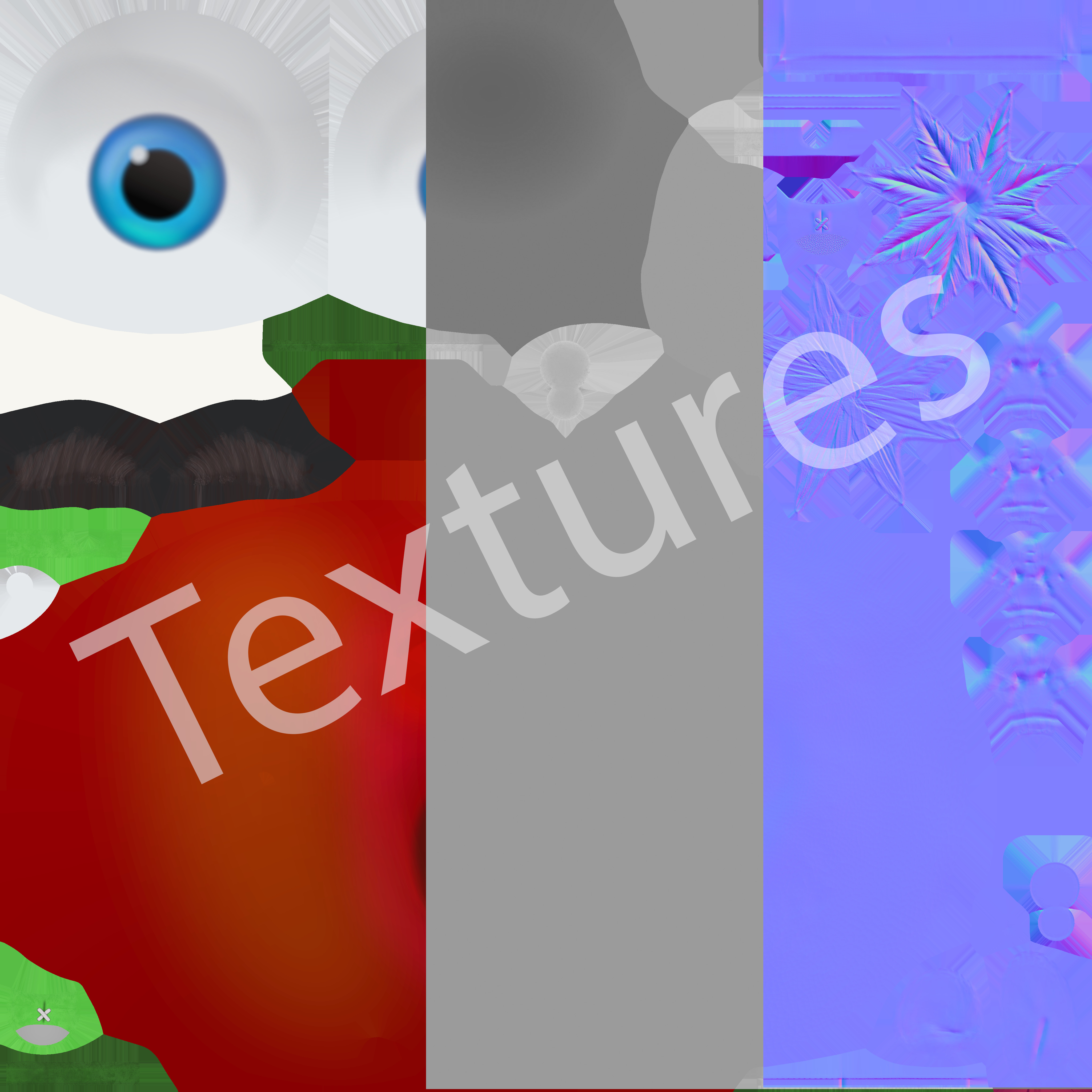 Cartoon Tomato Character with Rigged Model Low-poly 3D model_12