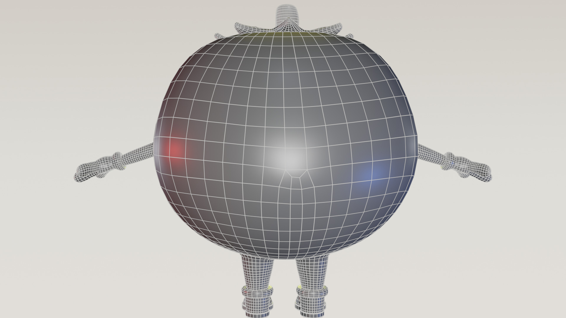 Cartoon Tomato Character with Rigged Model Low-poly 3D model_11