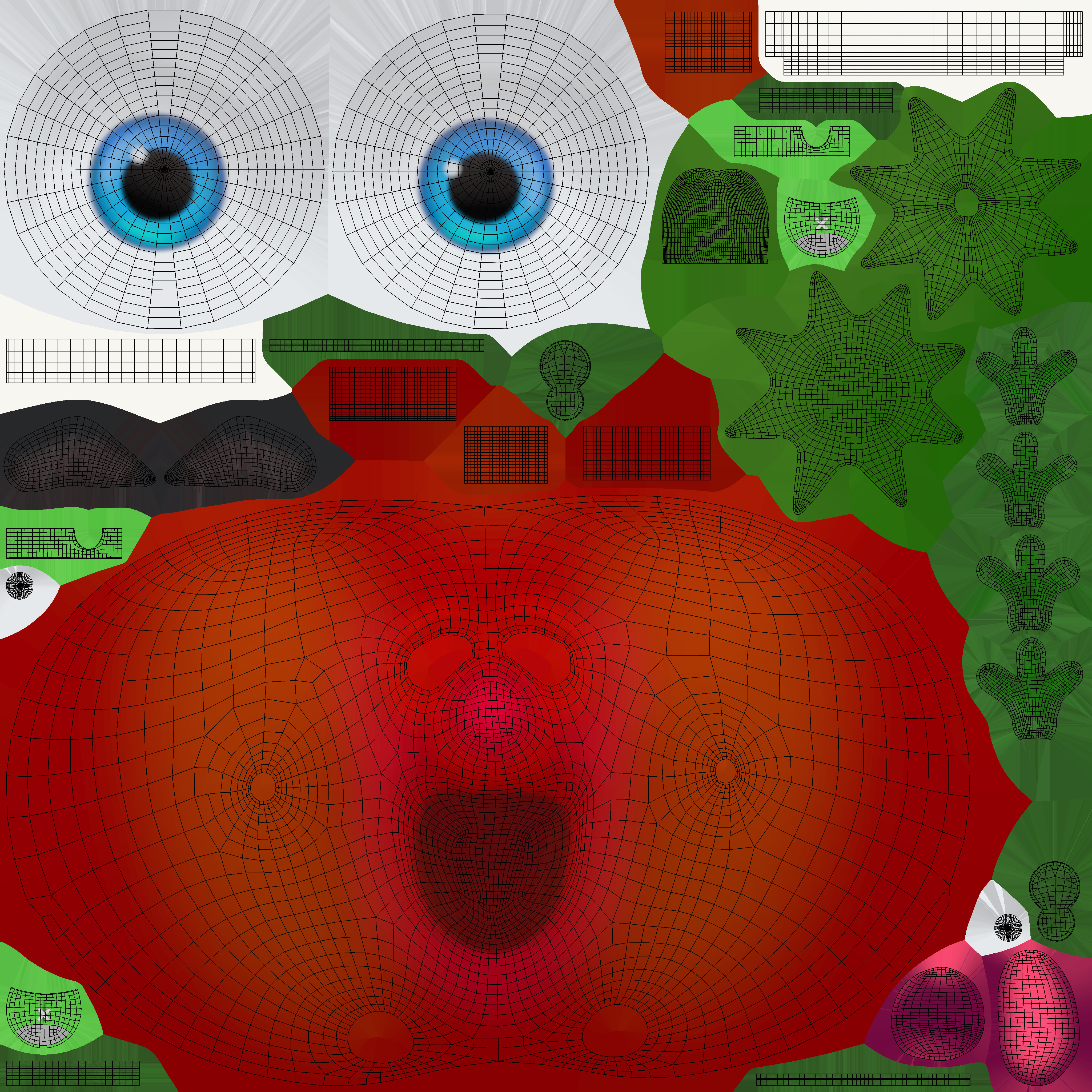 Cartoon Tomato Character with Rigged Model Low-poly 3D model_13