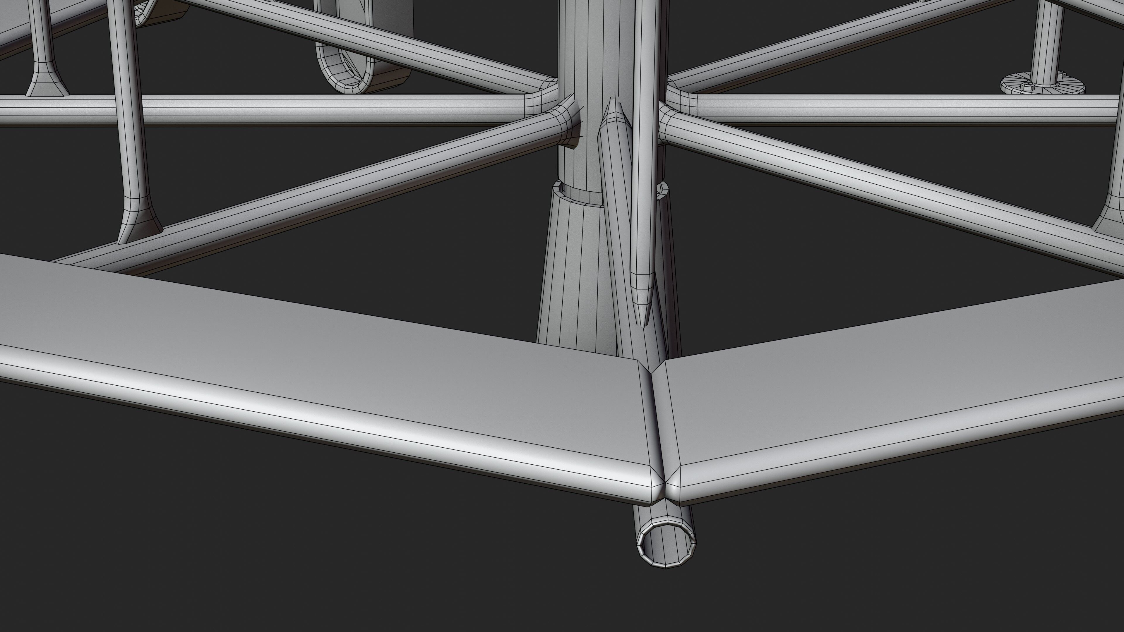 Abandoned Playground Scene Low-poly 3D model_23