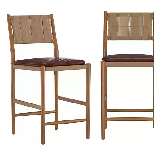 Dara Bar Counter Stool 3D model