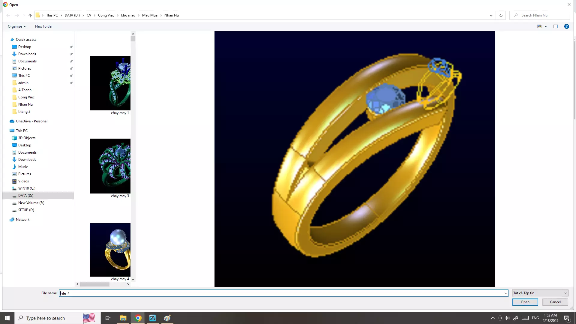 Ring diamond Free low-poly 3D model