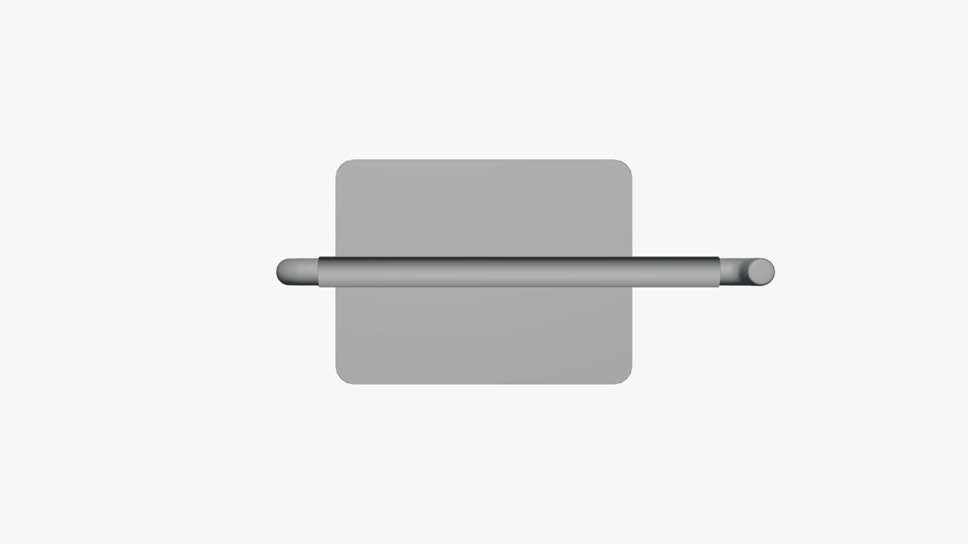 Basic Table Top Banner - Geometry Only No Textures No Materials 3D model_3