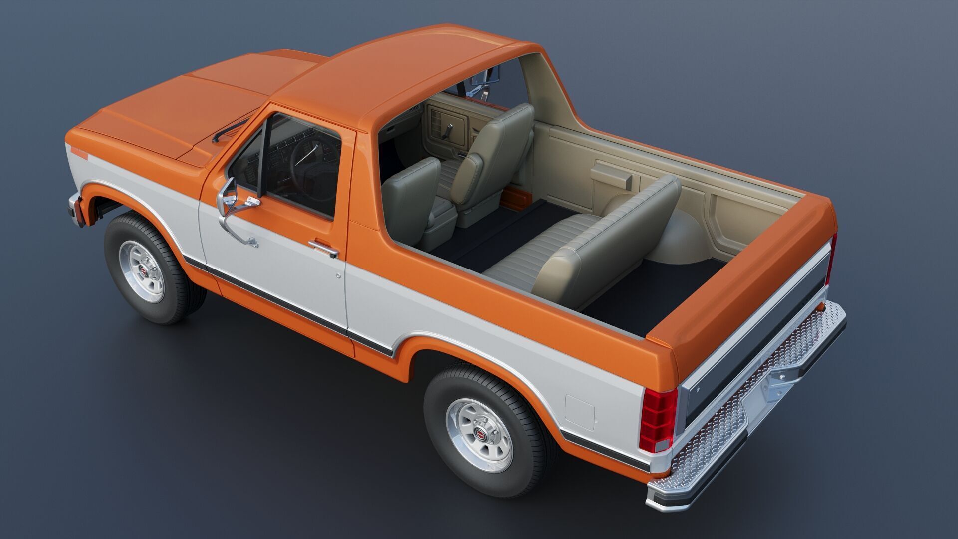 Bronco 1983 3D print model_21
