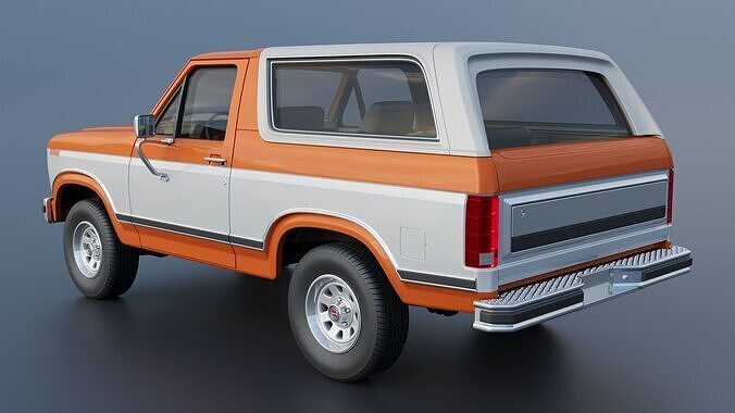 Bronco 1983 3D print model 7