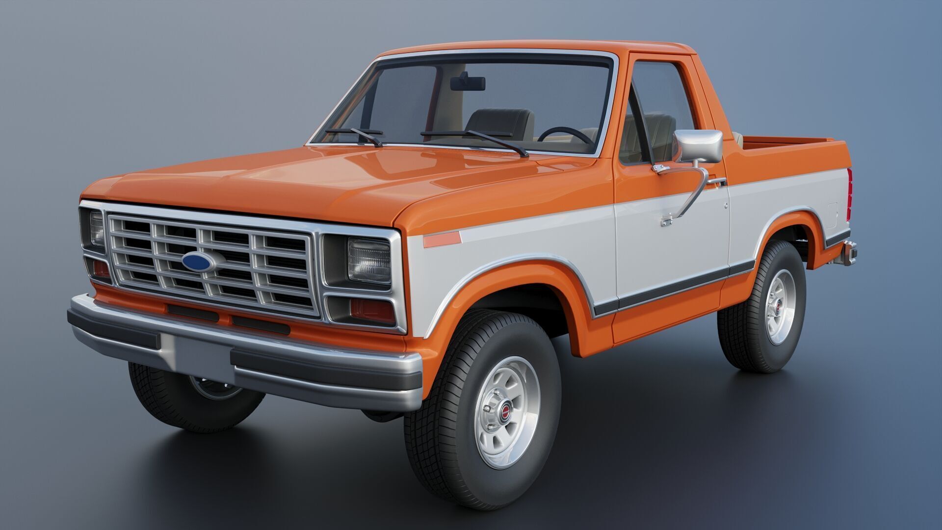 Bronco 1983 3D print model_18
