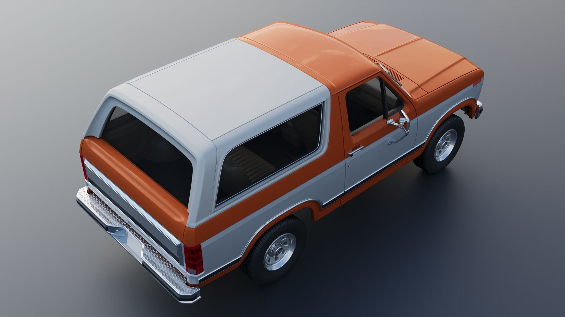 Bronco 1983 3D print model_9