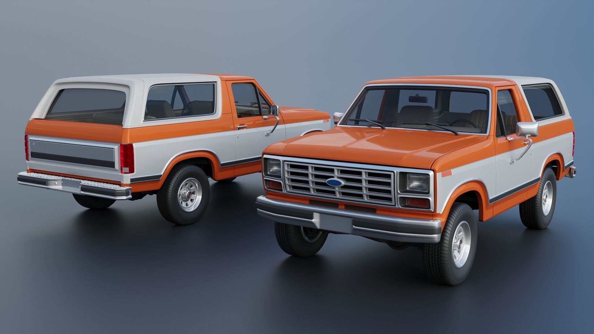 Bronco 1983 3D print model_1