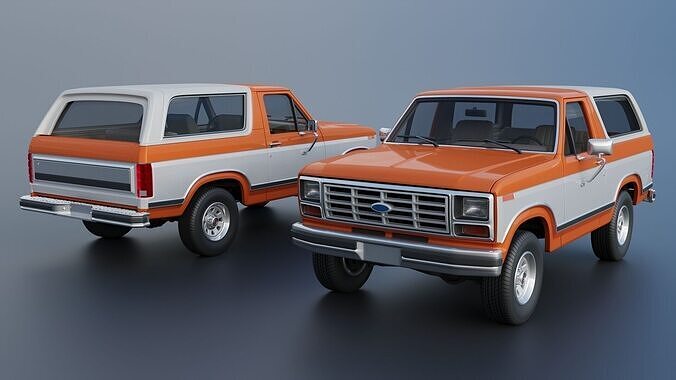 Bronco 1983 3D print model 2