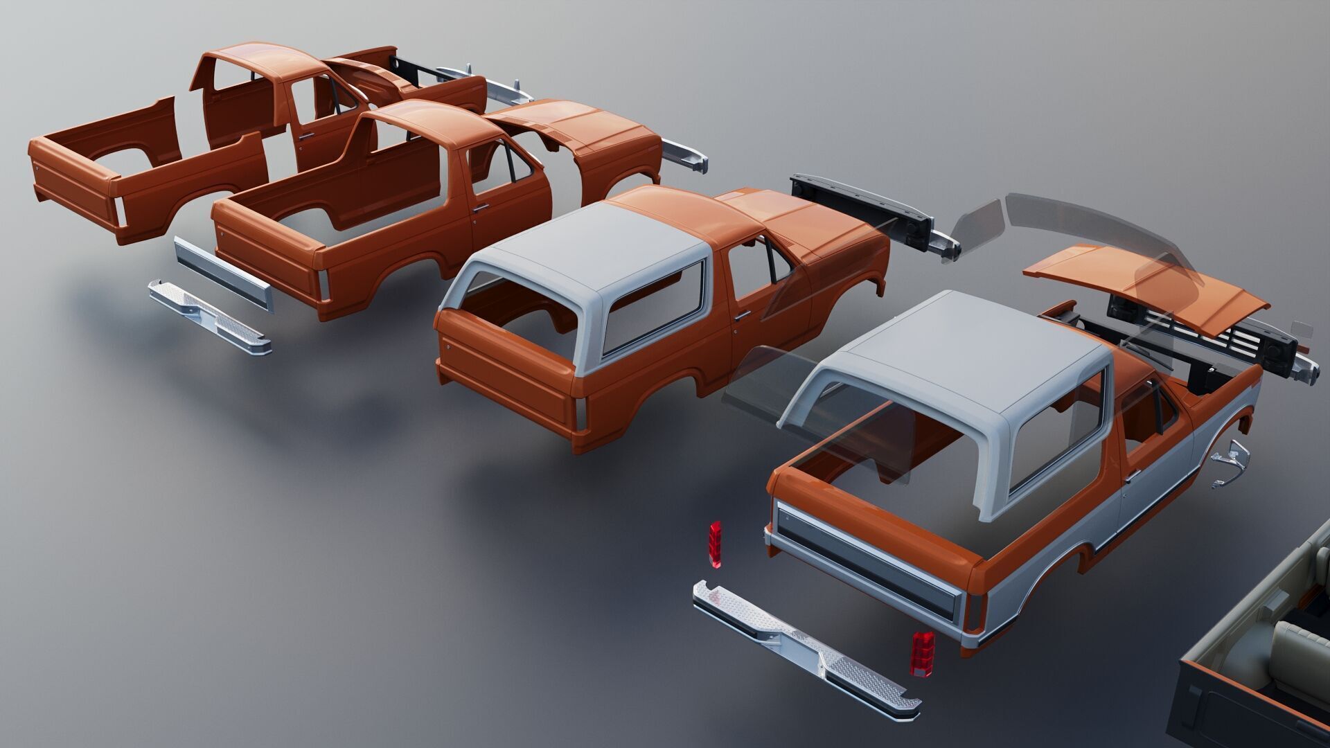 Bronco 1983 3D print model_30