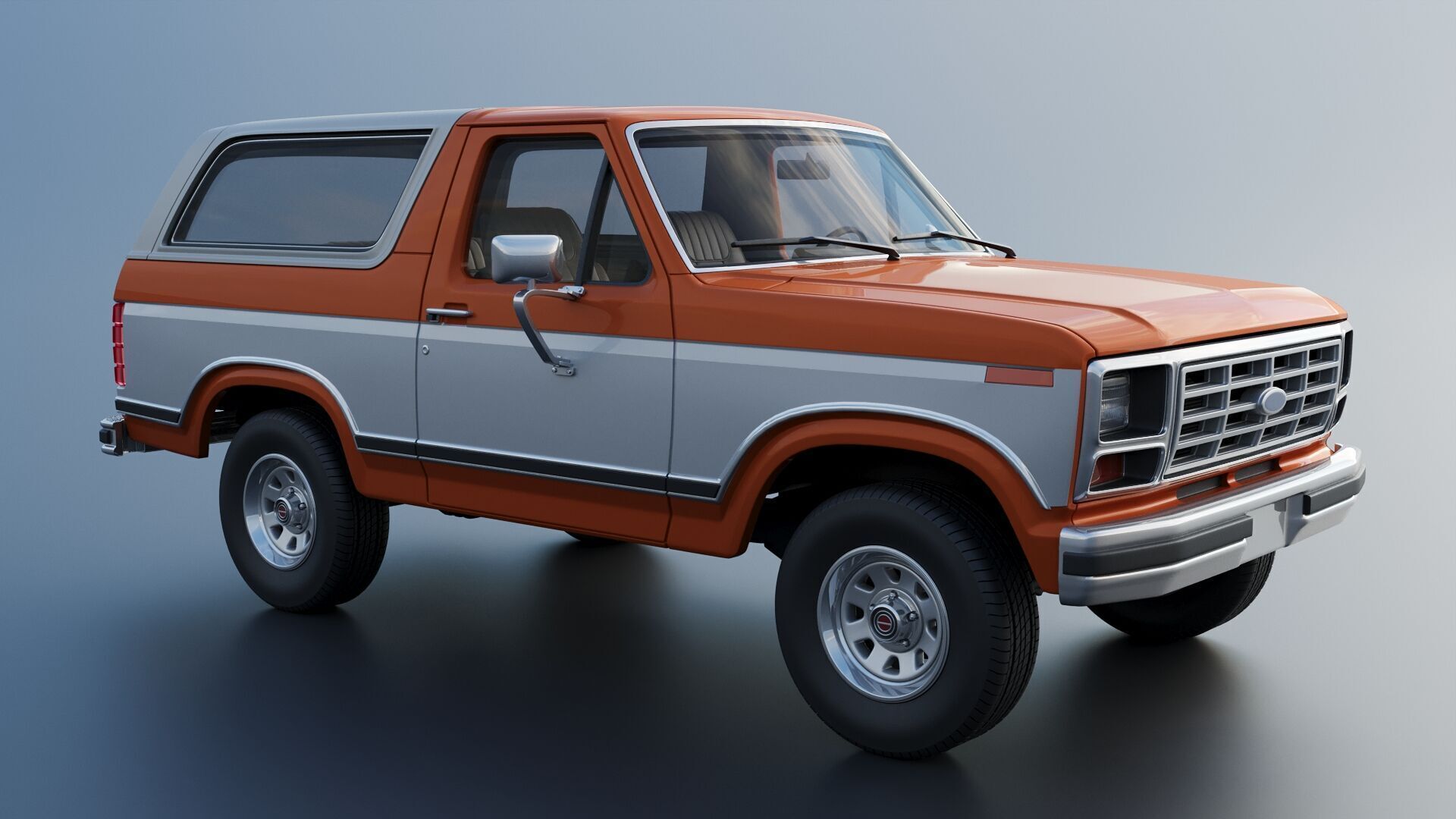 Bronco 1983 3D print model_11