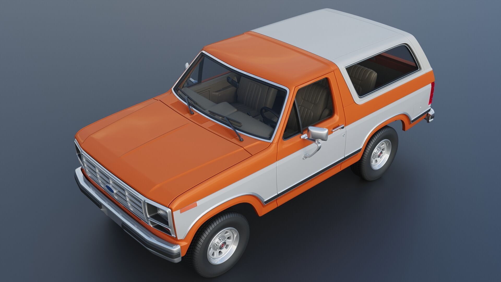 Bronco 1983 3D print model_14