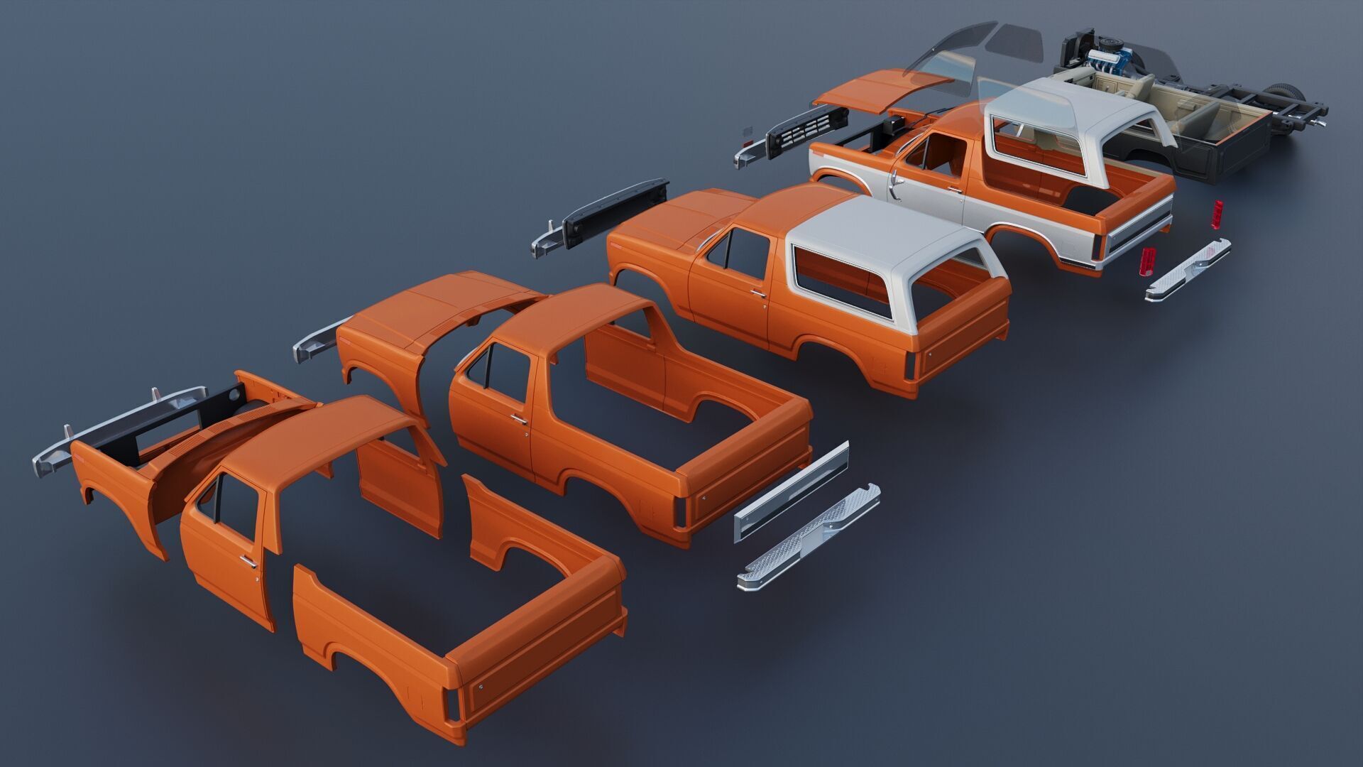 Bronco 1983 3D print model_28