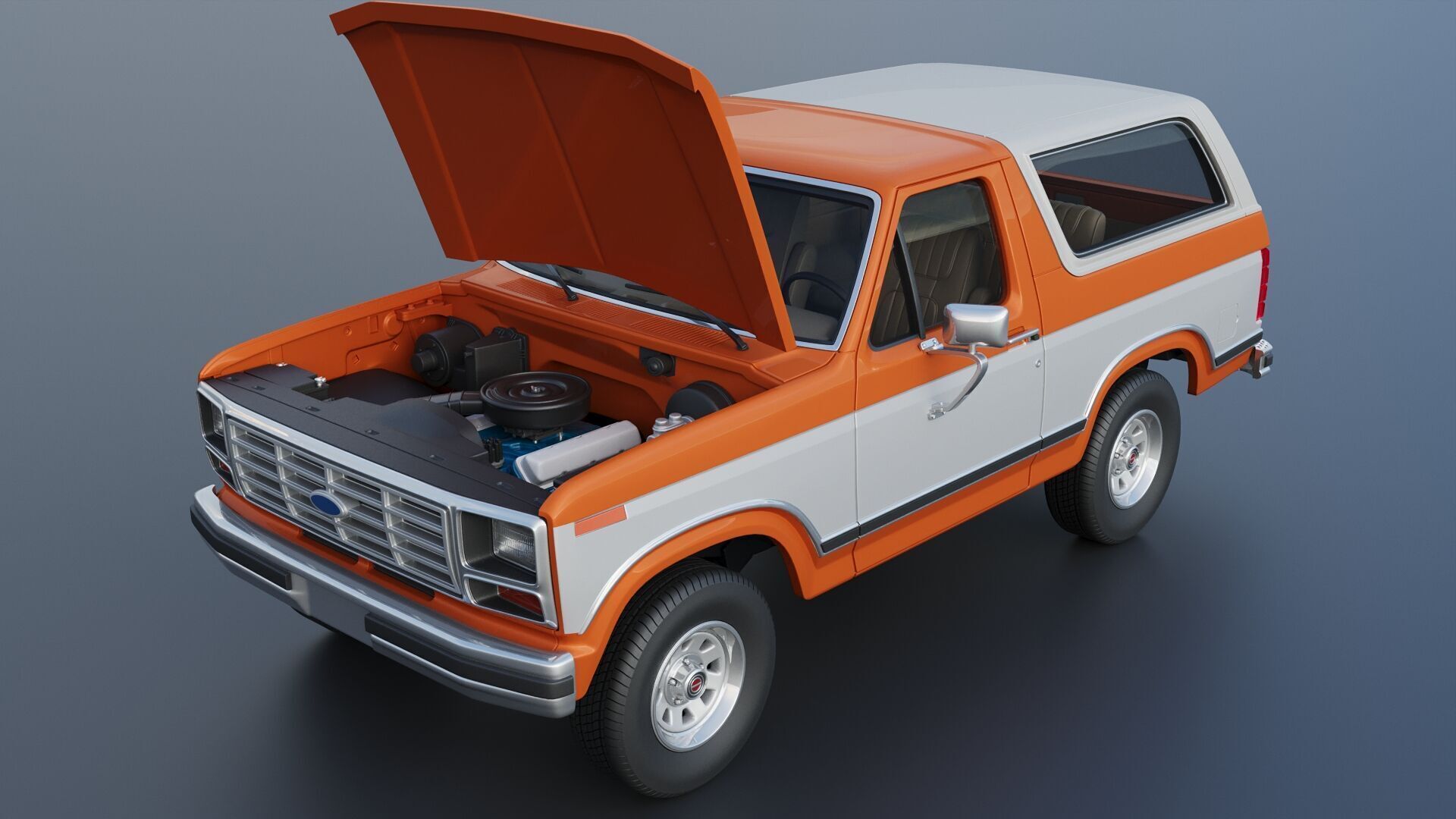 Bronco 1983 3D print model_15