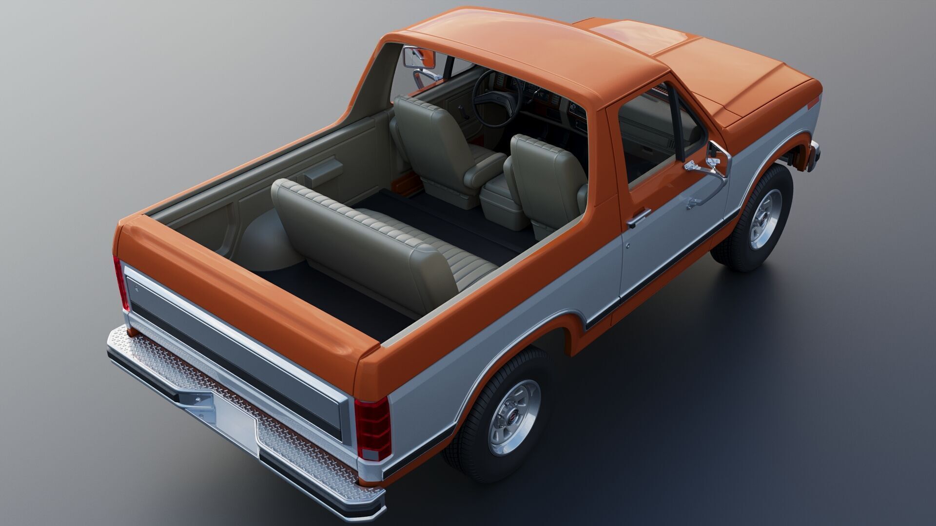 Bronco 1983 3D print model_22